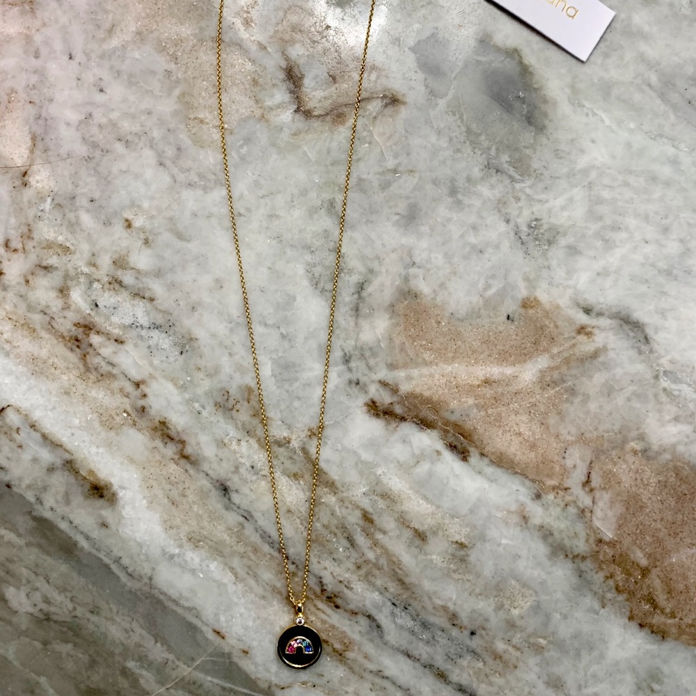 Gorjana Madison Rainbow Coin Necklace